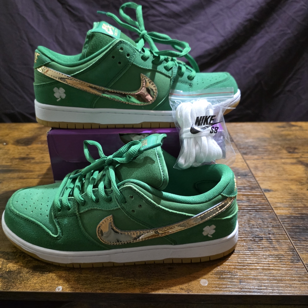2020 Nike SB St.patricks Day Green And Gold